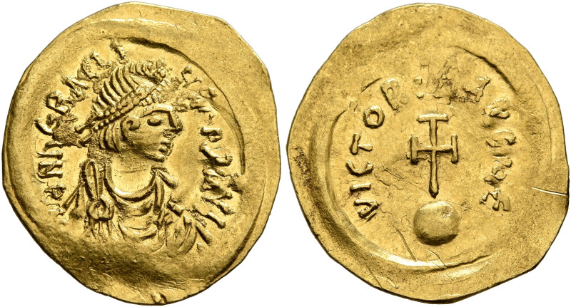 Heraclius, 610-641. Semissis (Gold, 20 mm, 2.01 g, 6 h), Constantinopolis, circa...