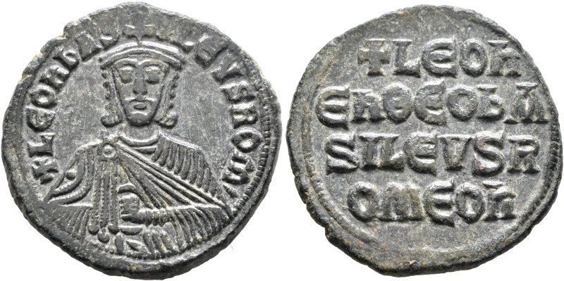 Leo VI the Wise, 886-912. Follis (Bronze, 27 mm, 8.72 g, 6 h), Constantinopolis....