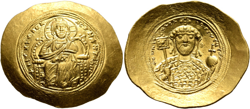 Constantine IX Monomachus, 1042-1055. Histamenon (Gold, 29 mm, 4.42 g, 6 h), Con...