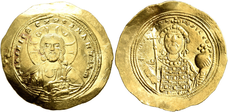 Constantine IX Monomachus, 1042-1055. Histamenon (Gold, 27 mm, 4.41 g, 6 h), Con...