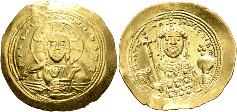 Constantine IX Monomachus, 1042-1055. Histamenon (Gold, 26 mm, 4.37 g, 6 h), Con...