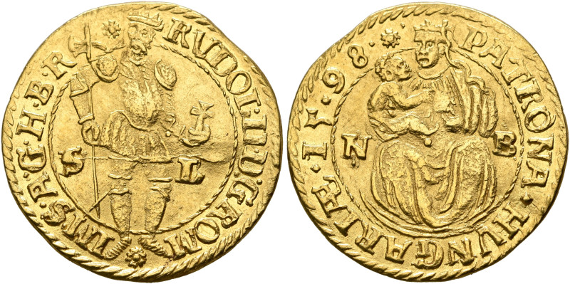 AUSTRIA. Holy Roman Empire. Rudolf II, Emperor, 1576-1611. Ducat 1598 (Gold, 3.4...