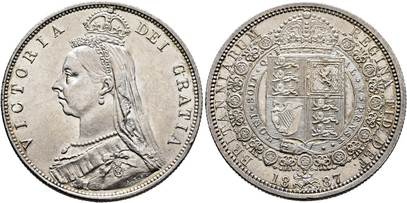 BRITISH, Hanover. Victoria, 1837-1901. Halfcrown 1887 (Silver, 32 mm, 14.16 g, 1...