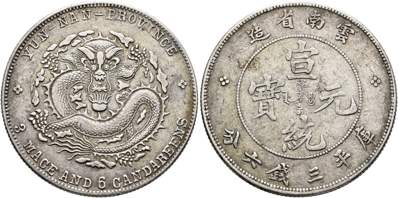 CHINA, Qīng dynasty. Dézōng (Guāngxù), 1875-1908. 3 Mace 6 Candareens - 50 Cents...