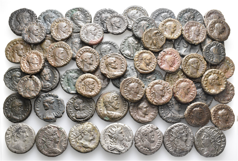 A lot containing 65 silver and bronze coins. All: Alexandrian Tetradrachms. Abou...