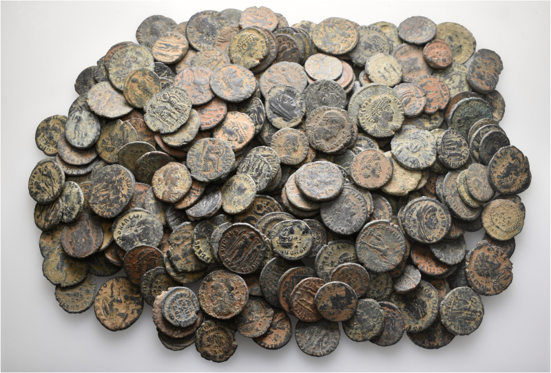 A lot containing 313 bronze coins. Mainly: Roman Imperial. Fair to fine. LOT SOL...