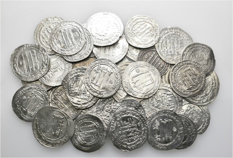 A lot containing 36 silver coins. All: Abbasids. About very fine to good very fi...