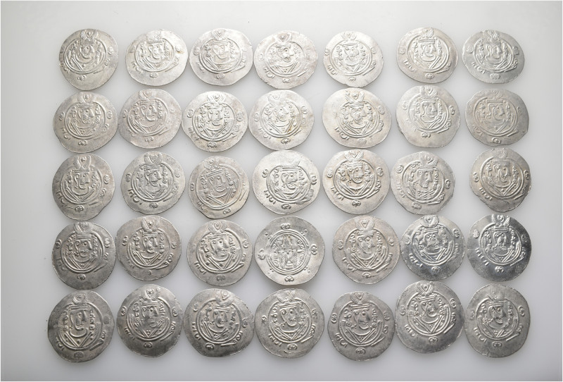 A lot containing 35 silver coins. All: Tabaristan Hemidrachms. Good very fine to...