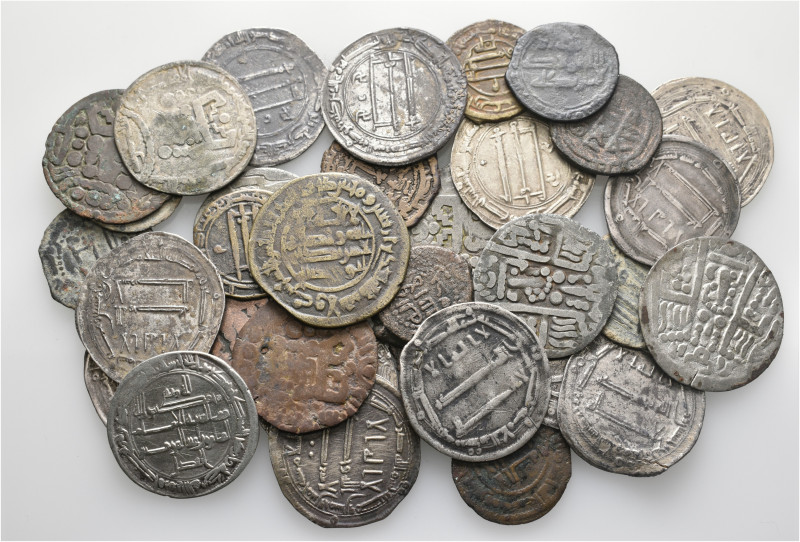 A lot containing 34 silver and bronze coins. All: Islamic. About very fine to ve...