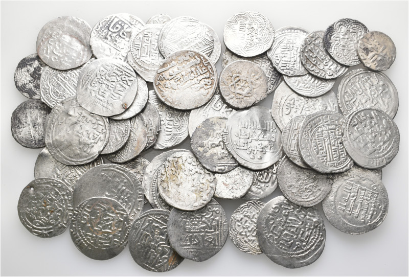 A lot containing 56 silver coins. All: Islamic. About very fine to good very fin...