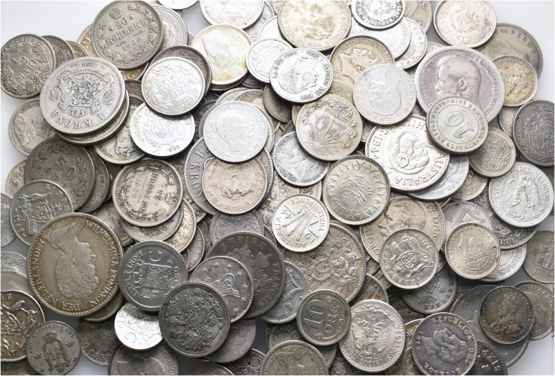 A lot containing 250 silver coins. All: World. Fine to good very fine. LOT SOLD ...