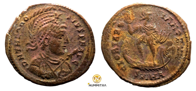 Theodosius I. (392-395 AD). Follis. (22mm, 4,30g) Antioch. Obv: D N THEODOSIVS P...