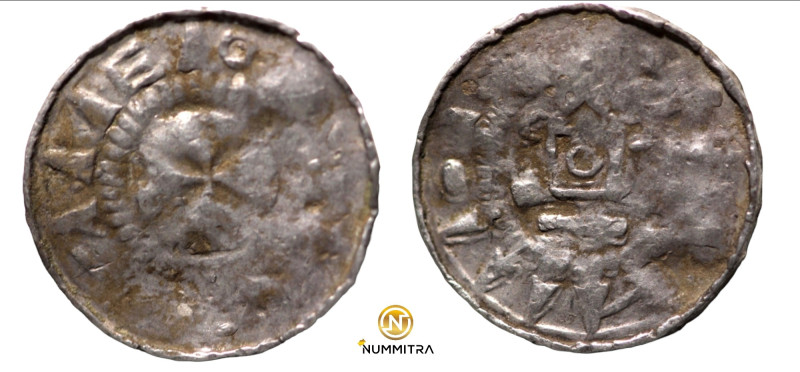 Goslar. (around 1000 AD). Otto-Adelheid-Pfennig. (1,08g, 16,5mm)