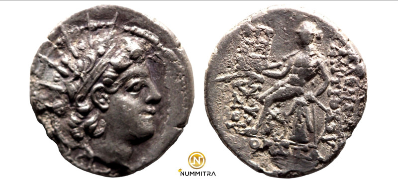 Antiochos VI. Dionysos. (144-142 BC) AR Drachm. (19mm, 3,66g) Antioch. Obv: radi...