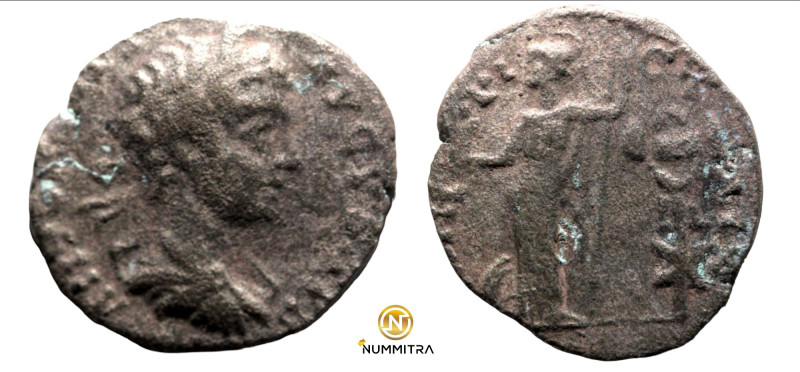 Caracalla. (198 AD). Denar. (15,5mm, 2,31g) Rome. Obv: IMP CAE M AVR ANT AVG TR ...