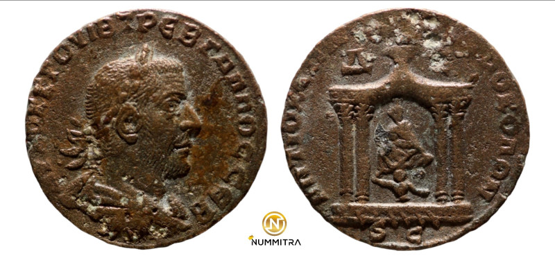 Trebonianus Gallus. (251-253 AD). Æ Bronze. (28mm, 17,54g) Seleucis and Pieria. ...