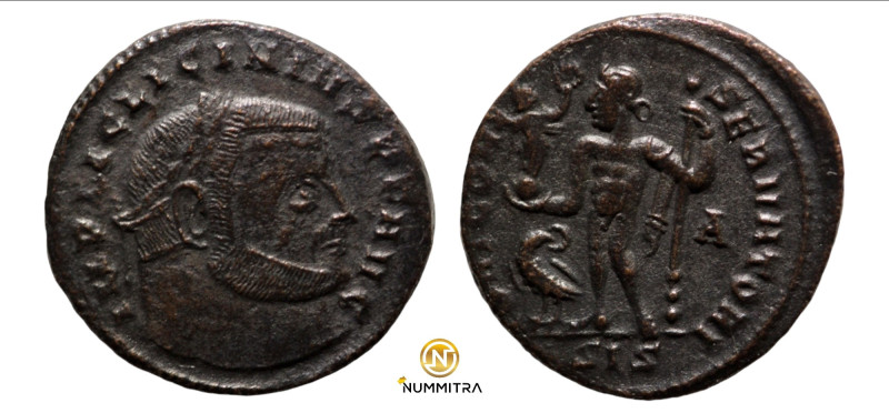 Licinius I. (321-323 AD). Follis. (21mm, 3,40g) Siscia. Obv: IMP C VAL LICIN LIC...