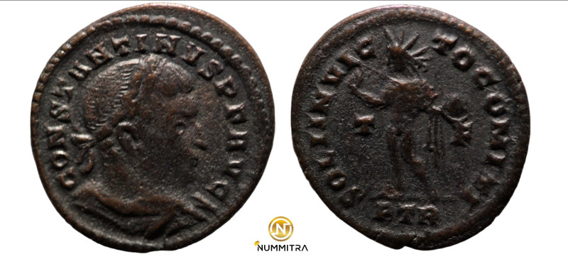 Constantinus I. (307-337 AD). Follis. (21mm, 2,57g) Antioch. Obv: CONSTANTINVS A...