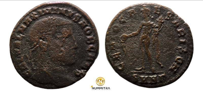 Maximinus II. (308-309 AD). Æ Follis. (24mm, 6,97g) Siscia. Obv: GAL VAL MAXIMIN...