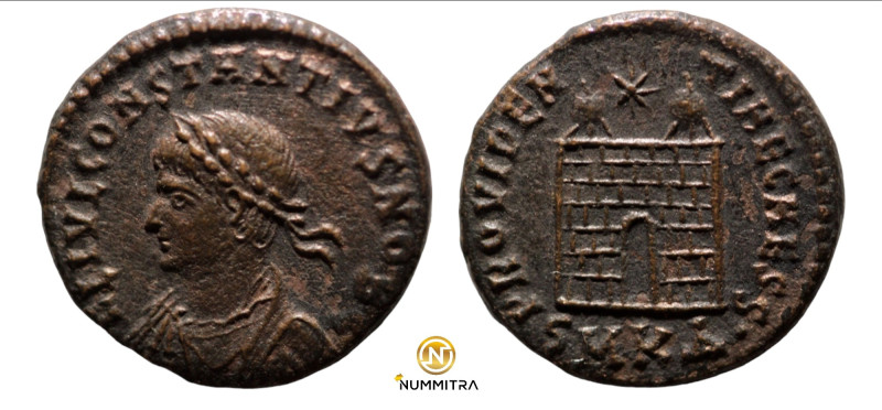 Constantinus I. (307-337 AD). Follis. (17mm, 2,81g) Antioch. Obv: CONSTANTINVS A...