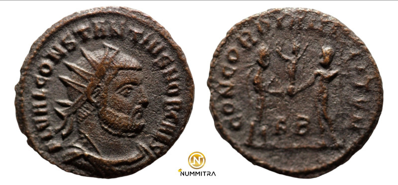 Constantinus I. Chlorus. (293-305 AD). Æ Antoninian. (20mm, 2,59g) Antioch. Obv:...