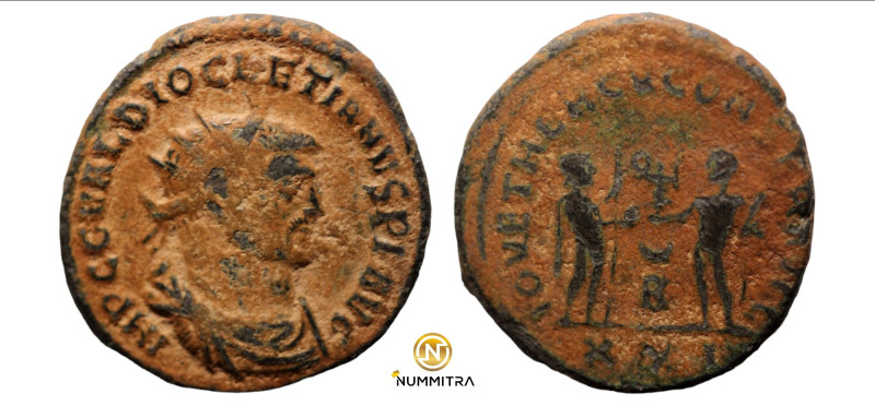 Diocletian. (285 AD). Æ Antoninian. (22mm, 3,99g) Antioch. Obv: IMP C C VAL DIOC...