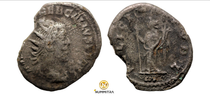 Trebonianus Gallus. (251-252 AD). AR Antoninian. (22mm, 3,12g) Antioch. Obv: IMP...