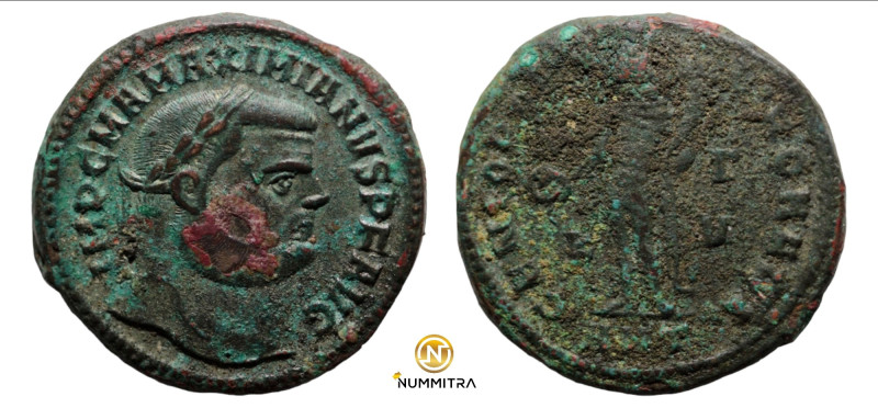 Maximianus. (300 AD). Æ Follis. (26mm, 12,55g) Antioch. Obv: IMP C M A MAXIMIANV...