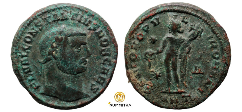 Constantinus I. Chlorus. (297-298 AD). Æ Follis. (26mm, 10,14g) Antioch. Obv: FL...