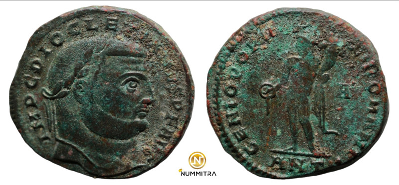 Diocletian. (299 AD). Æ Follis. (26mm, 9,34g) Antioch. Obv: IMP C DIOCLETIANVS P...