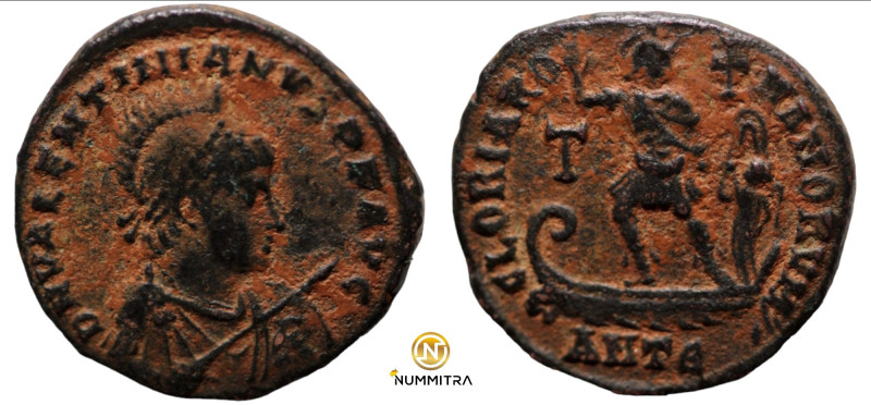 Valentinian II. (375-392 AD). Follis. (22mm, 4,51g) Antioch. Obv: DN VALENTINIAN...