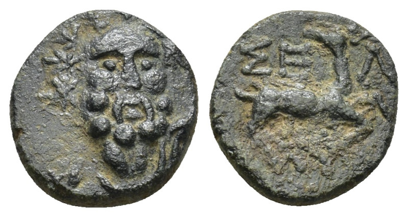 Pisidia, Selge. civic issue. 1st - 2nd centuries B.C. AE (2 Gr. 12mm.) 
Laureate...