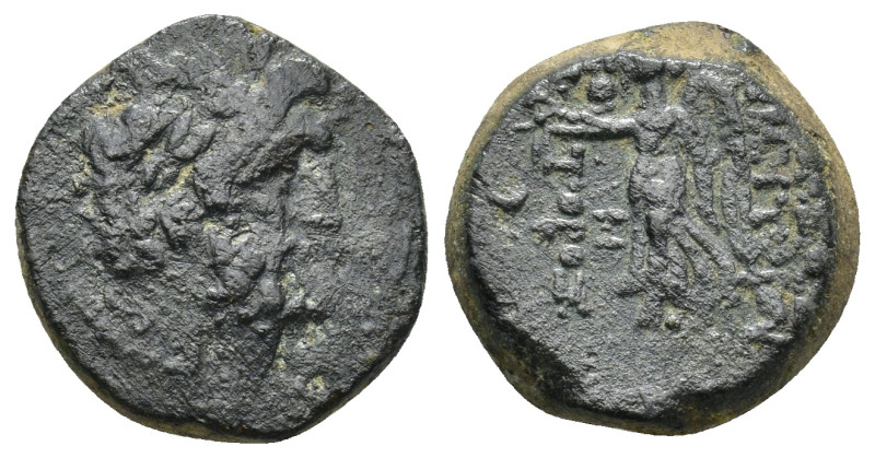 CILICIA. Elaioussa Sebaste. AE 1st century BC (6.58 Gr. 17mm.) 
Laureate head of...