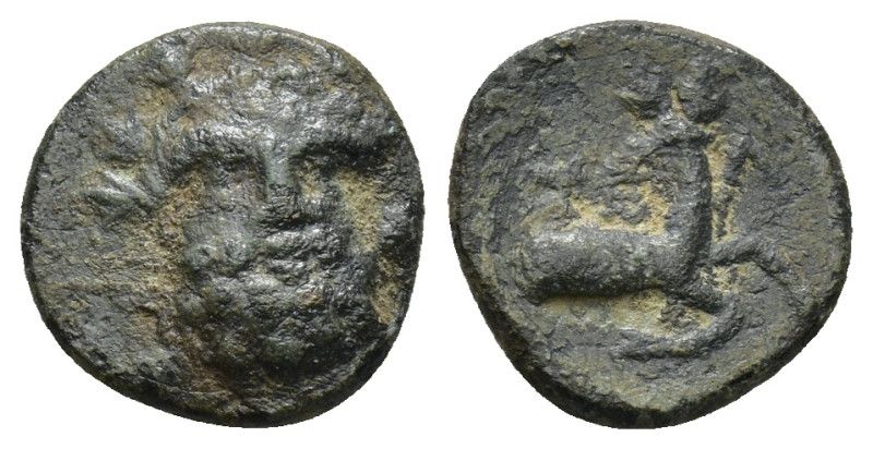 Pisidia, Selge. civic issue. 1st - 2nd centuries B.C. AE (1.75Gr. 12mm.)
 Laurea...