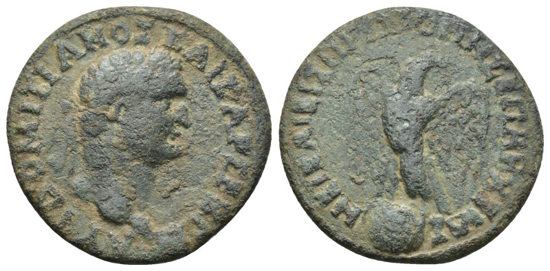 BITHYNIA. Nicaea. Domitian (81-96). Ae (26mm, 8.3 g) ΑΥΤ ΔΟΜΙΤΙΑΝΟΣ ΚΑΙΣΑΡ ΣΕΒ Γ...