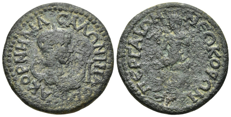 PAMPHYLIA, Perge. Salonina. Augusta, AD 254-268. AE (16.92 Gr. 32mm.). 
Draped b...