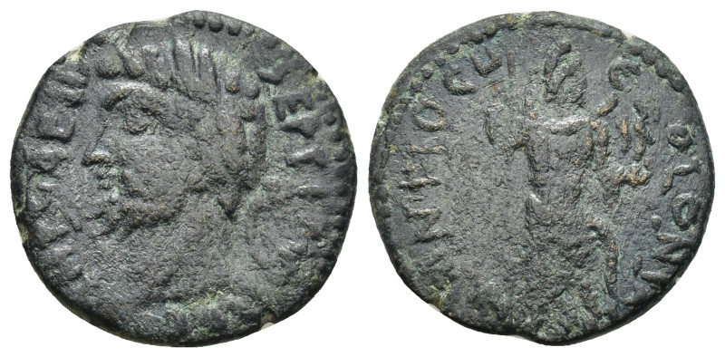 Pisidia, Antioch, Septimius Severus (193–211), AE, Antioch (5.56 Gr. 22mm.)
Laur...