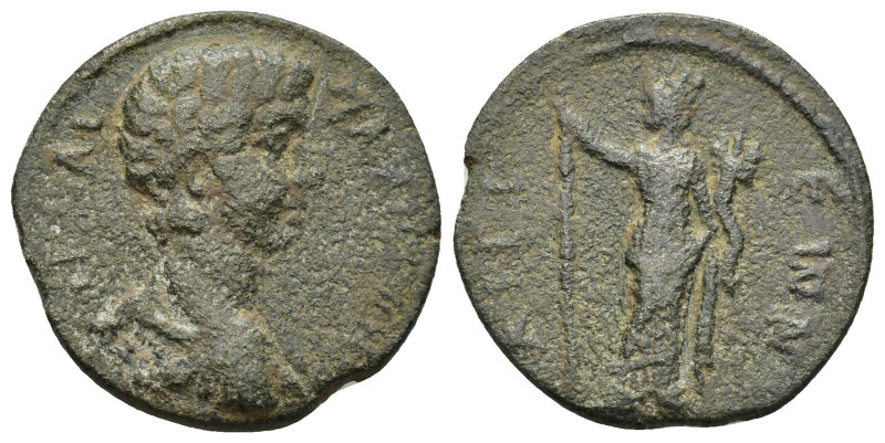 ACHAEA. Aegium. Caracalla, 198-217. (6.4 Gr. 24mm.)
Bareheaded, draped, and cuir...