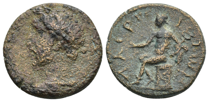 Cilicia Laertes Marcus Aurelius (?) AD 161-180 AE (6.7 Gr. 21mm.)
Laureate, drap...