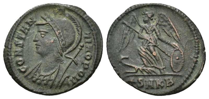 City Commemorative AD 330-333. Cyzicus Follis (1.9 Gr. 20mm.)
Bust of Constantin...