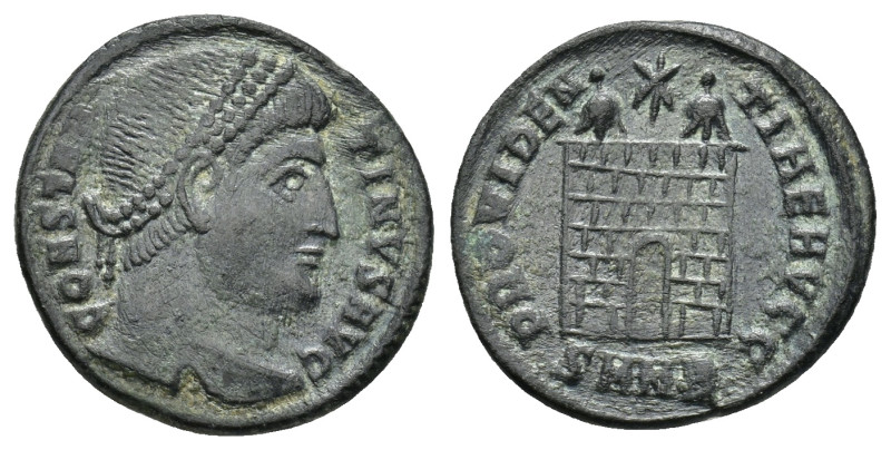 Constantine I. AE Follis, AD 307/10-337. Nicomedia (2.5 Gr. 18mm.)
Laureate head...