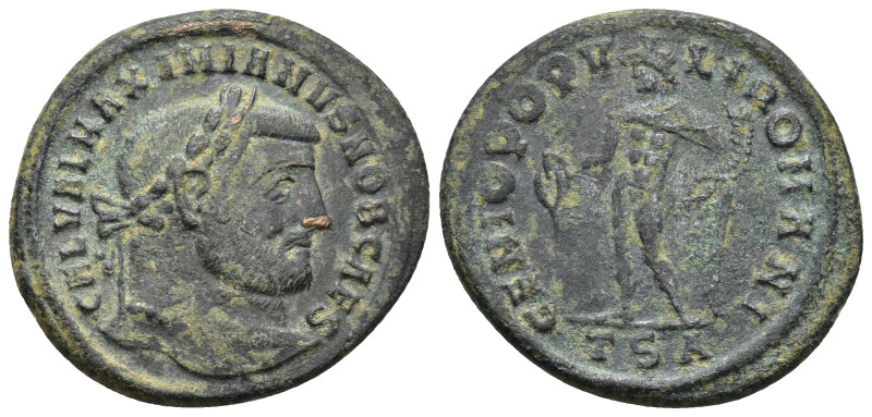 Maximianus. First reign, A.D. 286-305. Æ follis (29mm, 10.0 g). Thessalonica, ca...