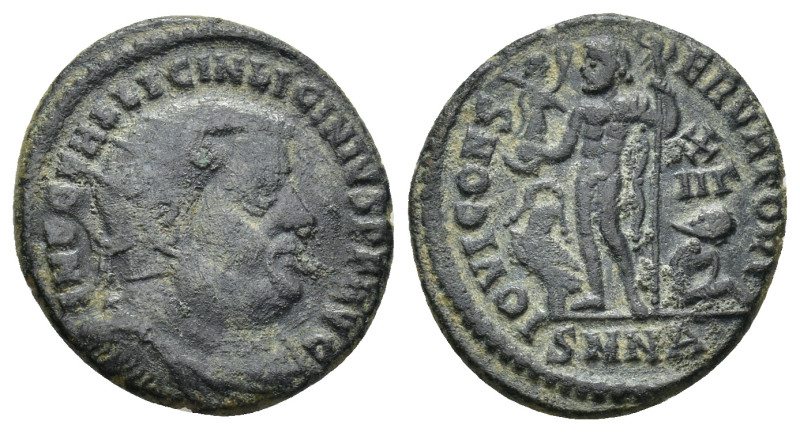 Licinius I. A.D. 308-324. AE follis (18mm, 3.46 g ). Heraclea mint, IMP C VAL LI...