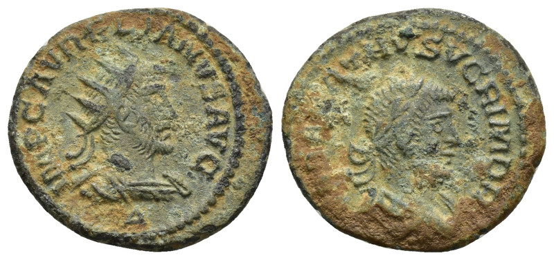 Aurelian, with Vabalathus. AD 270-275. Antoninianus. Antioch (3.36 Gr. 20mm.)
 R...