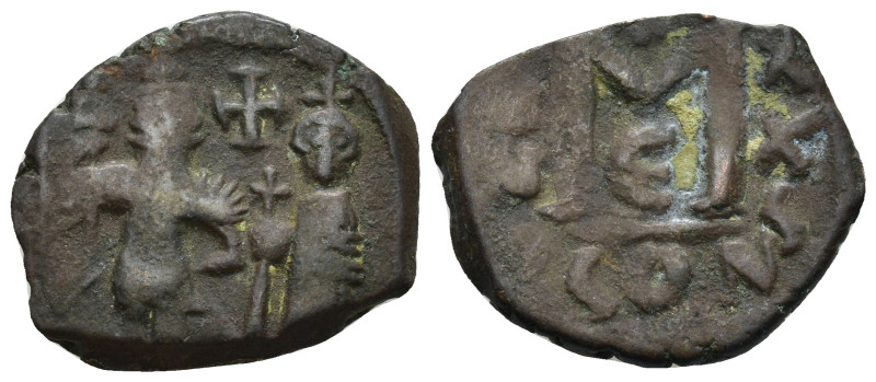 Constans II and Constantine IV (641-668). Æ 40 Nummi (26mm, 6.4 g), Constantinop...