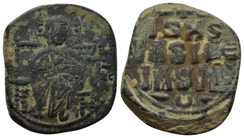 Anonymous (attributed to Constantine IX), c. 1042-1055. AE Follis Constantinople...