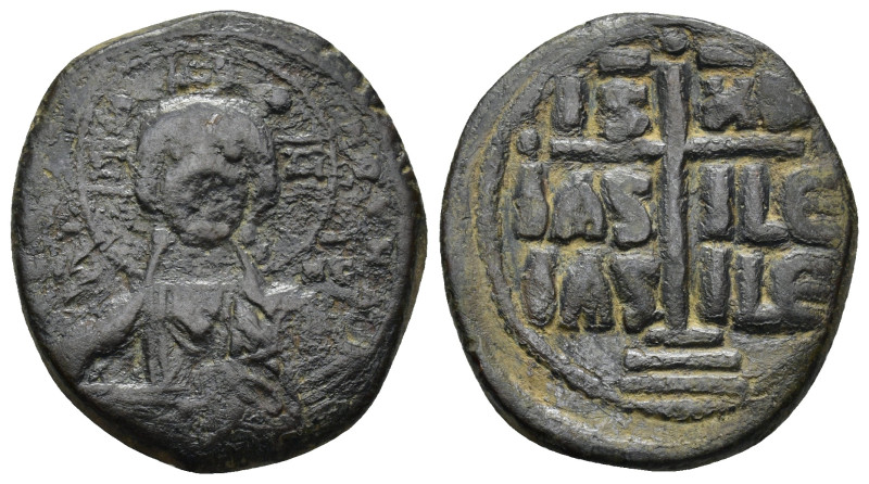 Time of Romanus III Argyrus. 1028-1034. Æ follis (anonymous). (27mm, 9.55 g). Cl...