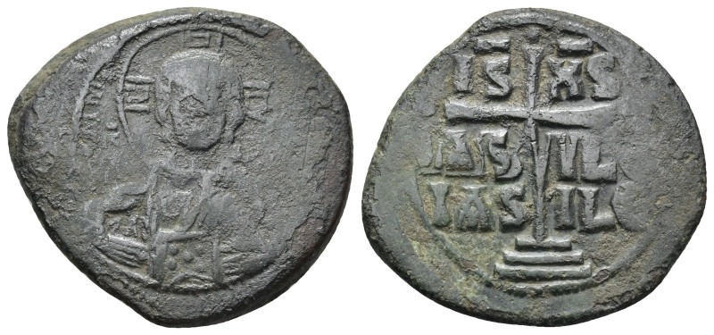 Anonymous Folles. temp. Romanus III, circa 1028-1034. AE Follis (11.48 Gr. 29mm)...