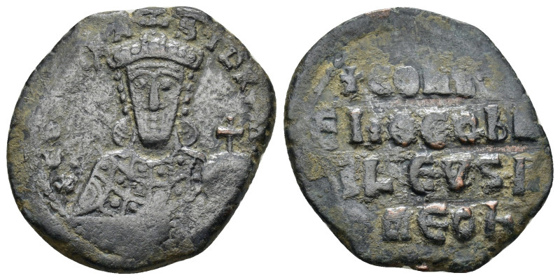 Constantine VII and Romanus I. A.D. 920-944. AE follis (8.1 Gr. 27mm.). Constant...