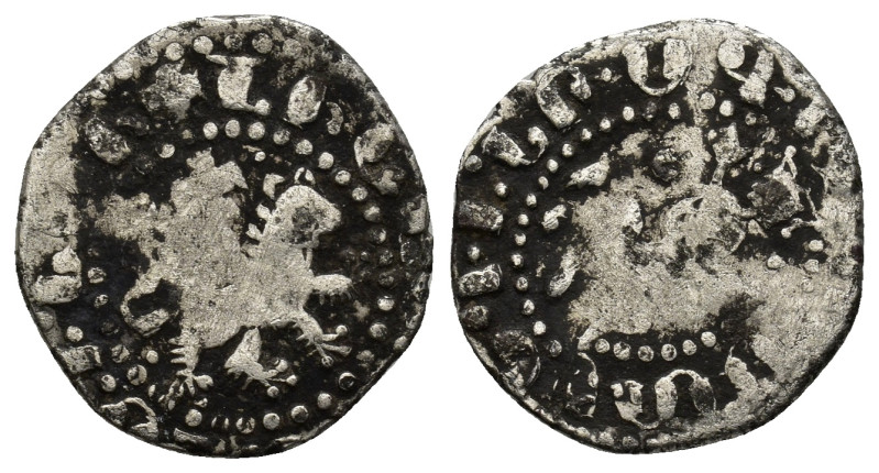 Cilician Armenia. Gosdantin III AR Takvorin. (18mm, 2.18 g) 1301-1307. Lion adva...